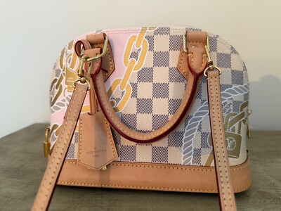Louis Vuitton Limited Edition Damier Azur Nautical Alma BB, NWT