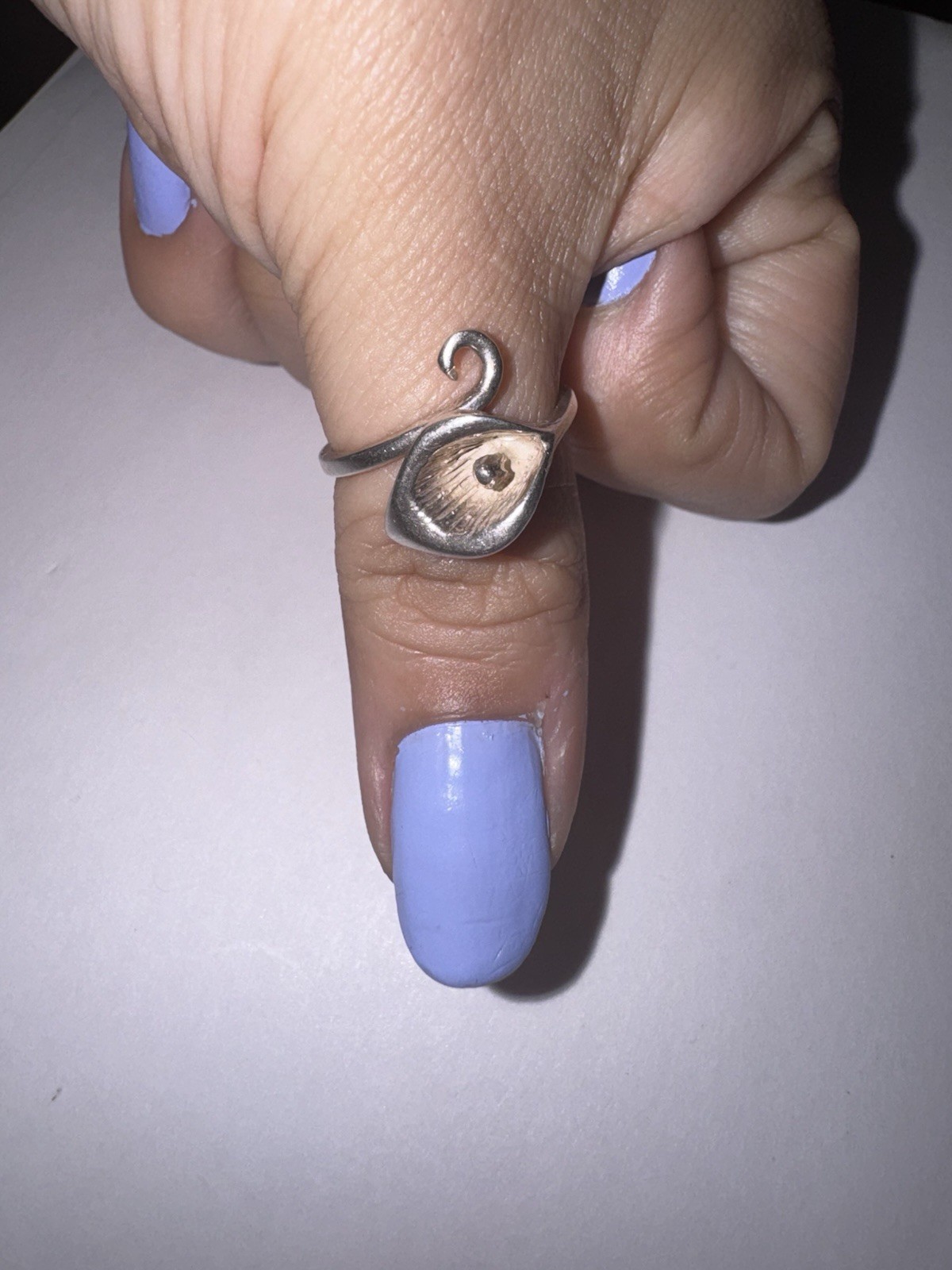 Silver Wrap Adjustable Artistic Asymmetrical Hand… - image 3