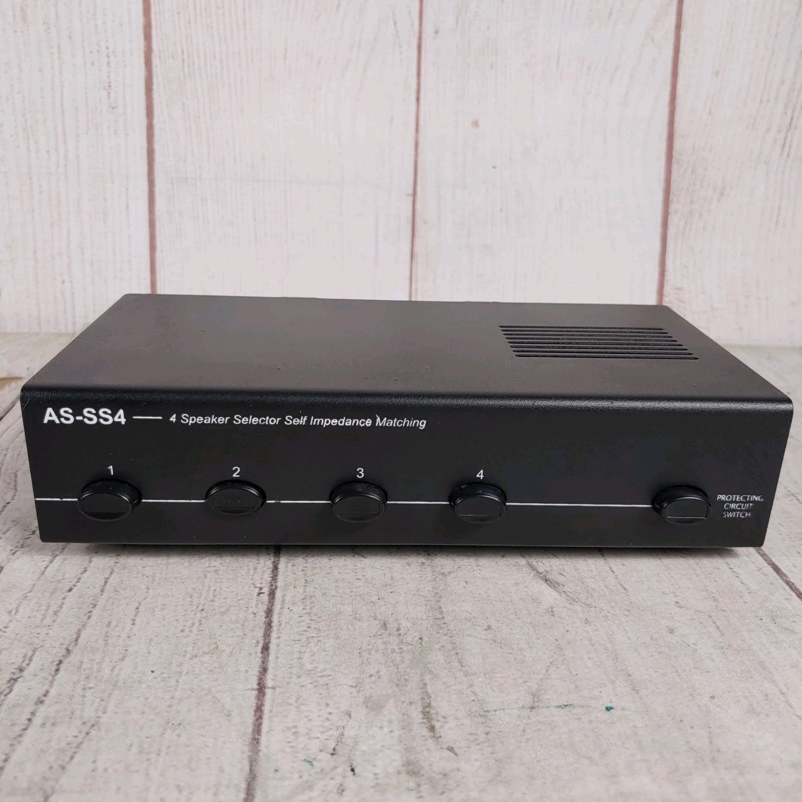 SS4 / 4-Zone Impedance Stereo Matching Speaker Selector Switch - AS-SS4 TESTED
