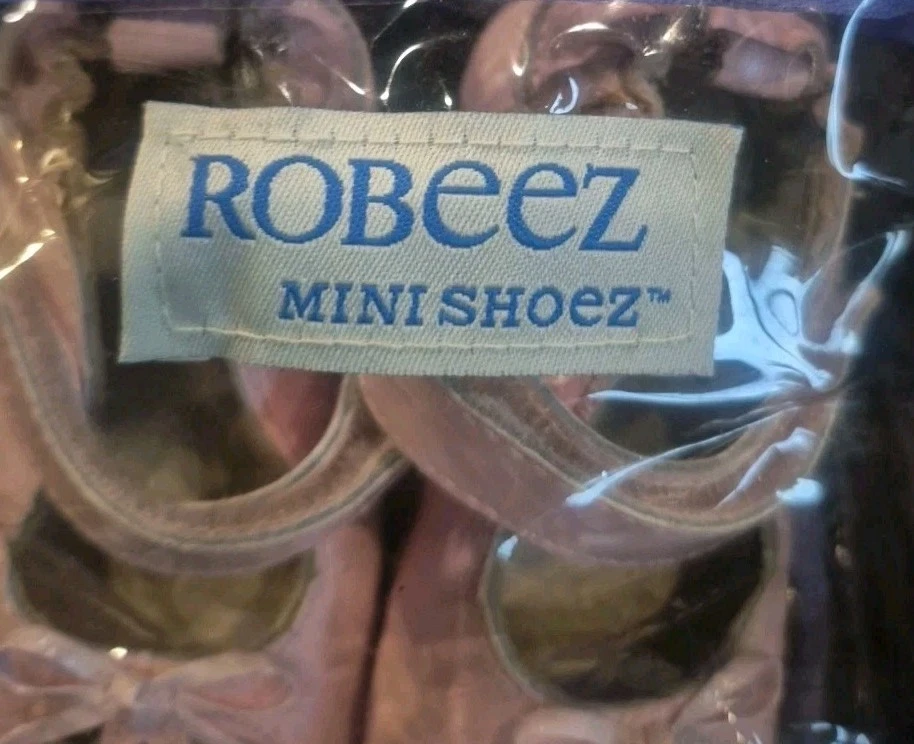 Sapatos Robeez Mini Shoez sola macia rosa infantil menina couro envernizado tamanho 9-12 mos - Imagem 2 de 4