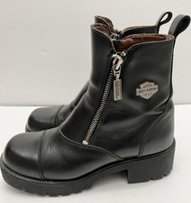 Harley Davidson Womens Motorcycle BOOTS 82016 Size 7 Black Leather