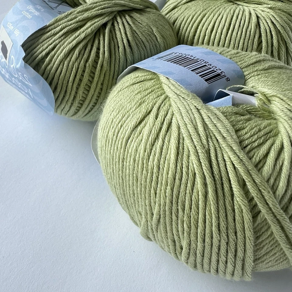 Debbie Bliss Ecobaby Fairtrade Collection Yarn Green Organic Cotton 50g/125m - Image 3 of 4
