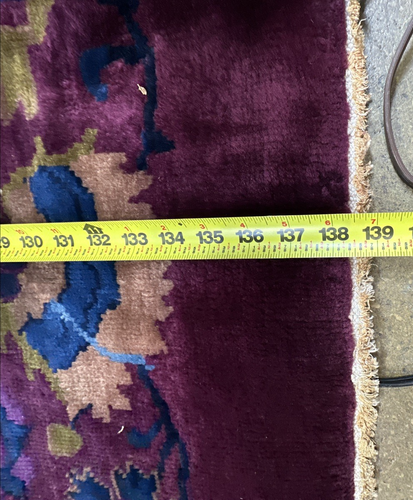 Auth: 1920's Antique Art Deco Chinese Rug Spectacular Beauty Purple 9x12 NR - Picture 10 of 24