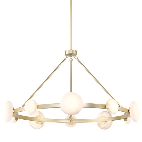 Minka Lavery 3598-L Zill 42"W LED Ring Chandelier - Lily Gold - Picture 1 of 2