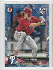 2018 Topps Holiday Bowman White Snow #TH-AH ADAM HASELEY (42/50) *free shipping