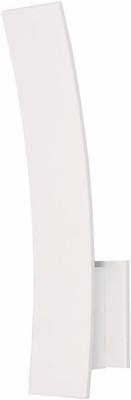Alumilux Prime ADA Curved LED Wall Sconce, 5-Light, White, 16'' H x 4'' W