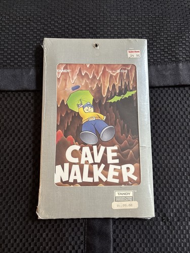 NUEVO SELLADO RARO De colección Tandy Cave Walker Floppy juego Cat. No. 26-3246 - HL30