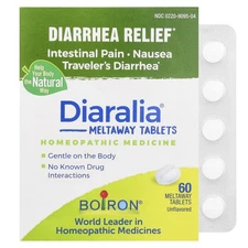 Diaralia®, Diarrhea Relief, Unflavored, 60 Meltaway Tablets