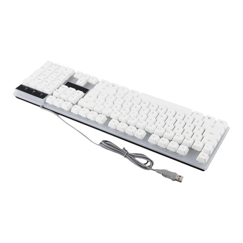 Customizable Lighting Effects 7 Color Backlit Gaming Keyboard 104 Keys - Zdjęcie 8 z 30