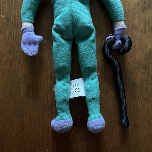 Vintage 1999 The RIDDLER Batman Villain Plush Bean Bag WB Store 11” Stuffed - Picture 8 of 8