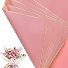 30 Sheets Blush Pink Gold Edge Flower Bouquet Wrapping Paper  Florist Supplies Wa