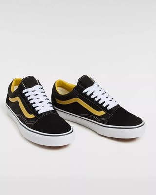  Sport Schuhe Unisex Vans Old Skool POP Schwarz Gelb Lifestyle 