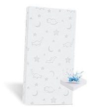 Crib Mattress Topper 2" x 27.5" x 52", High Density Foam 52"X27.5"X2"
