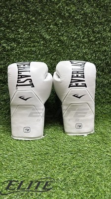 Everlast Elite boxing gloves white 16oz Pro Championship Fight Sparring Gloves