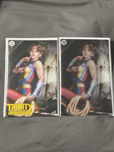TRINITY DAUGHTER OF WONDER WOMAN #1 EOM CON TRADE/FOIL VIRGIN SET