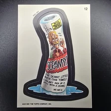 Topps Wacky Packages 1991 Peel Off Sticker Scrawny #12