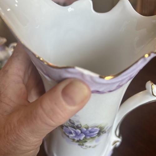 Deko Lavendelblüten Teekanne, geteilte Schale, Milchkännchen Zuckerdose mit Deckel - Bild 12 von 12
