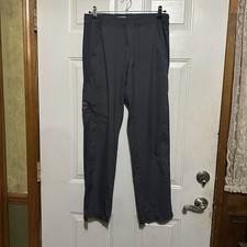 Koi Lite Womens Small Scrub Pants Slim Fit Mechanical Stretch Gray