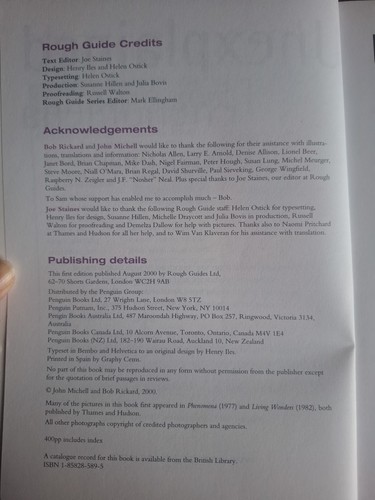 The Rough Guide to Unexplained Phenomena by John Michell & Bob Rickard - Picture 4 of 10