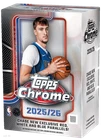2025-26 TOPPS CHROME VALUE BLASTER BOX (28 Cards) NBA Basketball