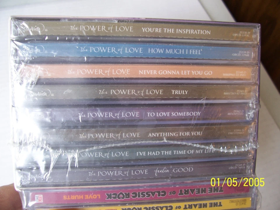 Time Life THE POWER OF LOVE CD 8 Disc Box Set Rare SEALED! - Image 2 of 3