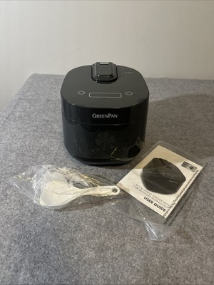GreenPan Carb Reducing Electric Rice Cooker, 4 Cups Uncooked Graphite