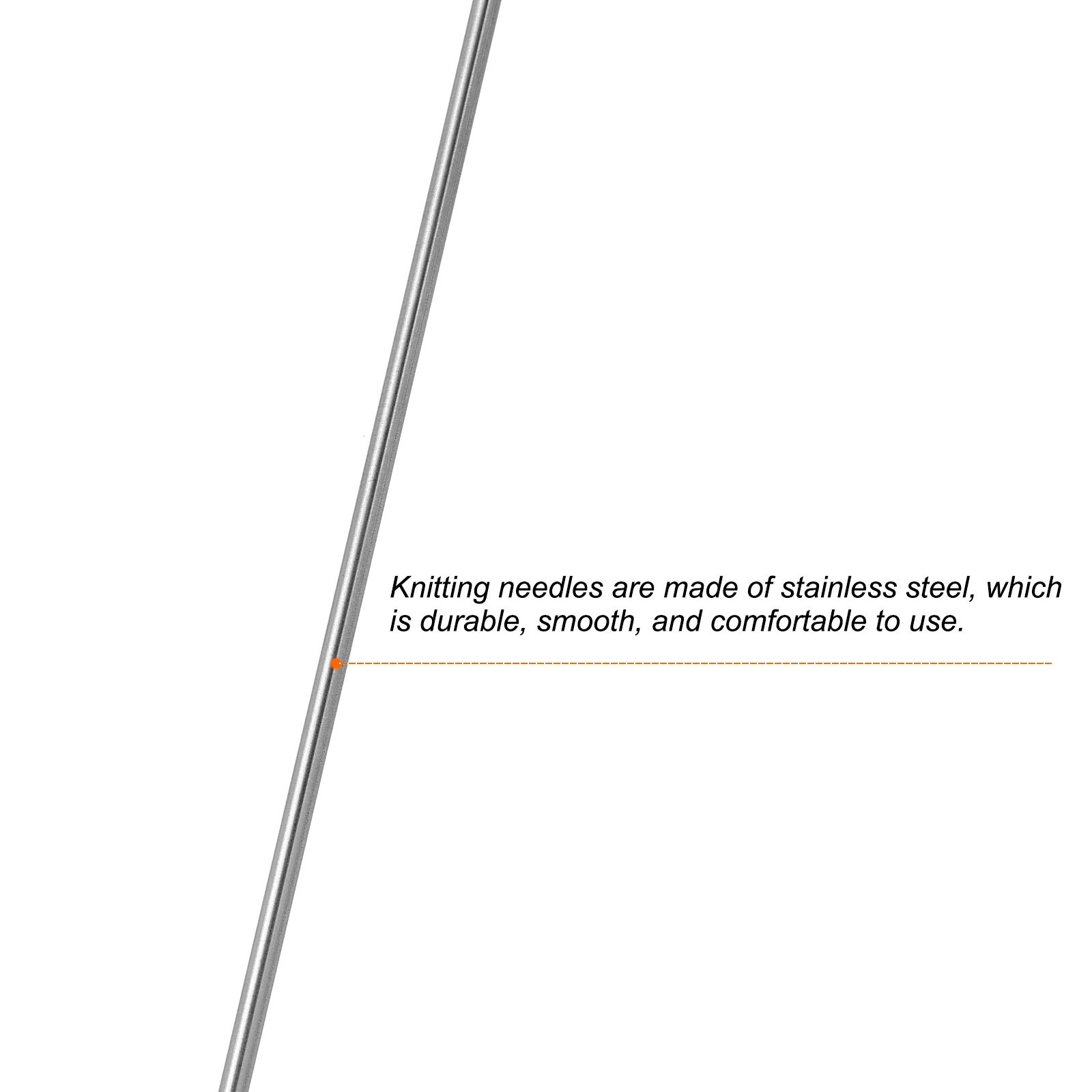 4 Pairs 2.6mm Double Pointed Knitting Sweater Needle Set, 9.84 Inches Length