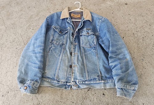 Vintage Wrangler Denim Jean Lined Jacket Unknown Size Made In USA Pre Owned - Bild 13 von 18