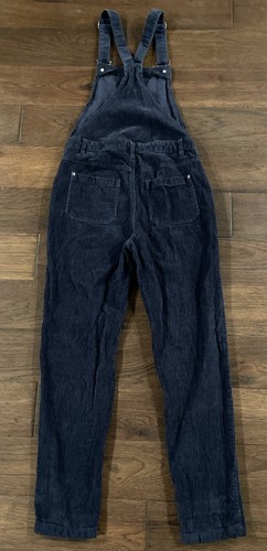 Roxy Vintage Y2K Blu Navy Velluto a coste Bavaglino Salopette Donna Taglia XS - Foto 7 di 7