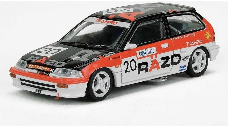 INNO64 1/64 本田 CIVIC EF3 Gr.A #20 RAZO 澳门桂亚比赛 1989(等级冠军) — 第 3/3 张图片