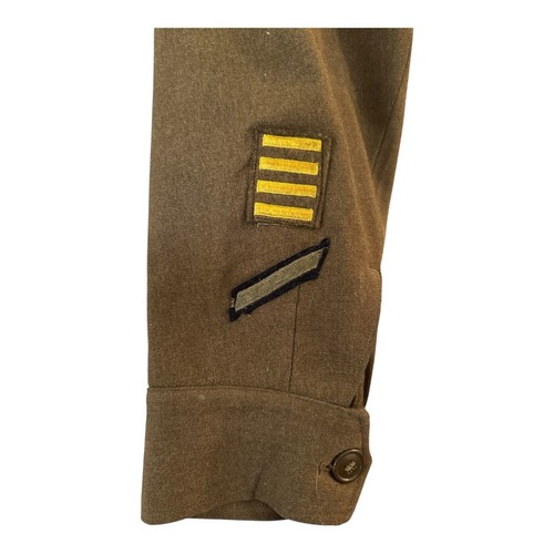 Vintage US Army Uniform Jacket Wool Serge Patch Insignia Sergeant - Picture 6 of 14