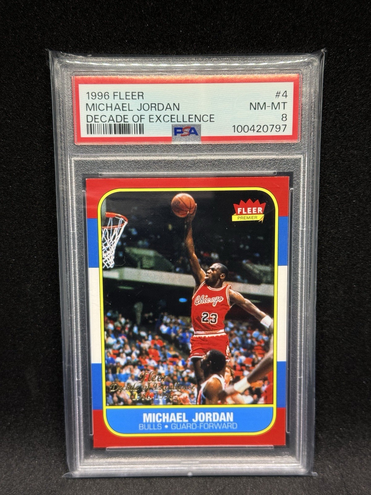 1996-97 Fleer - Decade of Excellence Michael Jordan #4