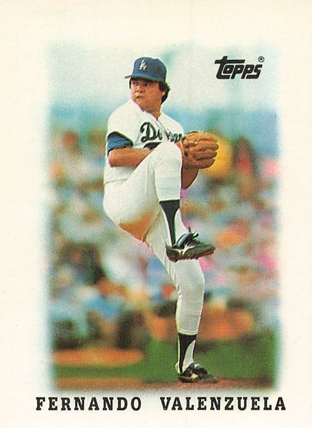 FERNANDO VALENZUELA 1988 TOPPS MAJOR LEAGUE LEADERS MINI #54