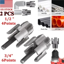 2X Water Pipe Internal & External Integrated Threader Kit Threader Cutting Tool