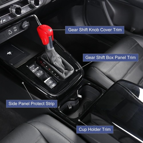 Cubierta de panel de cambio de marchas negro brillante AntBoo para Honda CRV 2023-2025 - Imagen 6 de 7