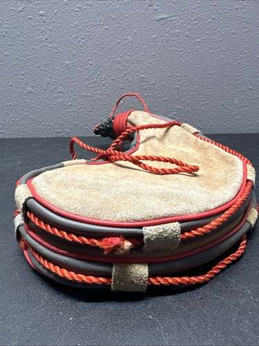 Bolso Bota de cuero vintage cantinas de piel de vino con correa para el hombro - camping senderismo - Imagen 14 de 14