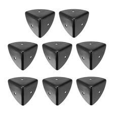 uxcell 8PCS Metal Corner Protector 1.5 x x x x Inch, Black