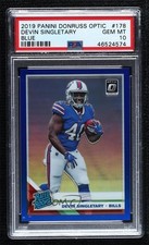 2019 Donruss Optic Rated Rookie Blue Prizm Devin Singletary PSA 10 GEM MT 04bn