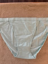 Victoria s Secret Medium Mint Green Cotton String Bikini Panty