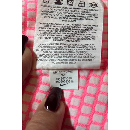 Nike Golf Dri-FIT Chaqueta Mujer S Alta Rosa Cremallera Completa Atlética Ligera Top - Imagen 16 de 21