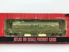 HO Atlas 1931-03 Baltimore Ohio ACF 3-Bay Cylindrical Covered Hopper B&O #837554