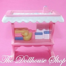 Fisher Price Loving Family Dollhouse Pink Baby Doll Changing Table Nursery Girl