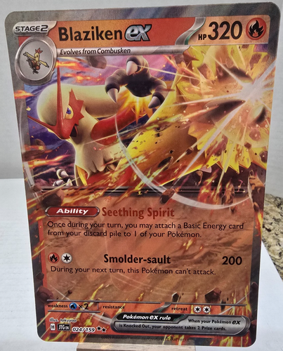 Pokemon TCG: Blaziken ex 024/159 Sv09: Journey Together Regular/Jumbo RR Holo - Bild 2 von 8