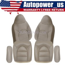 1999 2000 For Ford F250 F350 Super Duty Lariat Xlt Front Leather Seat Cover Tan