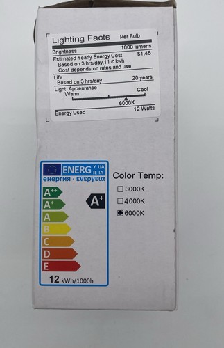 PIR Motion Sensor Light Bulbs, 12W (100W Equivalent) E26 LED Body Motion - Picture 3 of 6