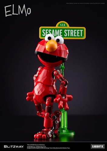 Blitzway Carbotix Sesame Street ELMO Figure W95 x D60 x H170mm - Picture 3 of 19