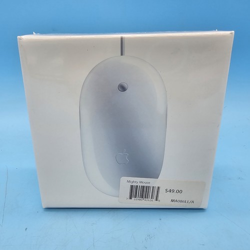 SEALED Genuine Apple Mouse A1152 MA086LL/A USB Wired Optical Mighty Mouse - Afbeelding 4 van 6