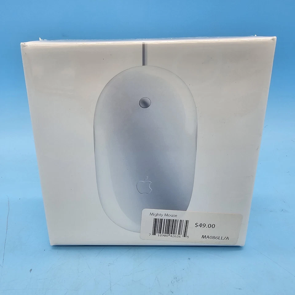 SEALED Genuine Apple Mouse A1152 MA086LL/A USB Wired Optical Mighty Mouse - Image 4 of 4