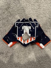 Nike NCAA Illinois Fighting Illini Football Gloves XL Game Used Worn