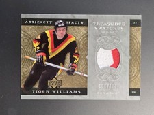 2007-08 Upper Deck Artifacts Treasured Swatches Silver Tiger Williams /100